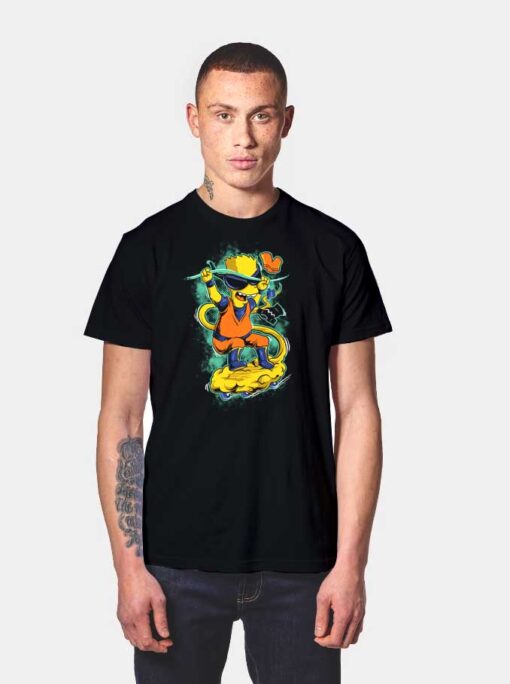 Dragon Ball Bart Simpson T Shirt