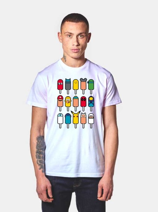 Fiction Character Pop-sicle T Shirt