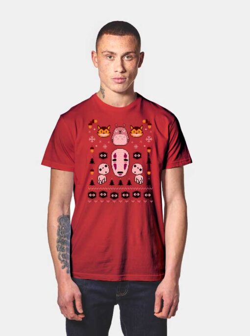 Ghibli Studio Christmas T Shirt