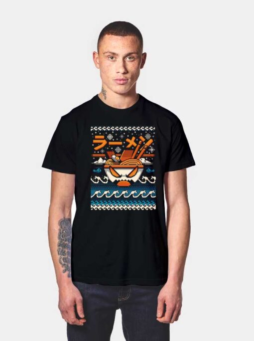 Great Ramen Of Kanagawa Christmas T Shirt