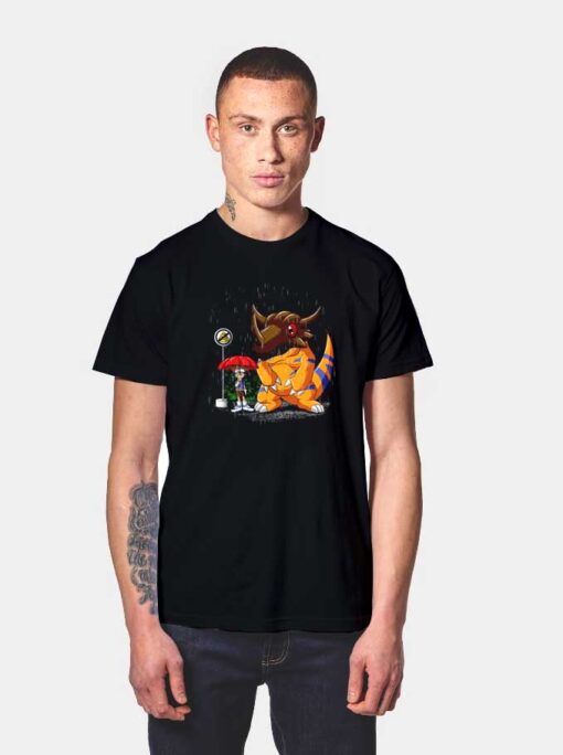 Greymon Totoro Style T Shirt