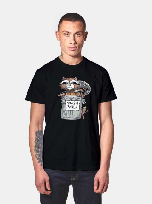 Groot And Trash Panda T Shirt