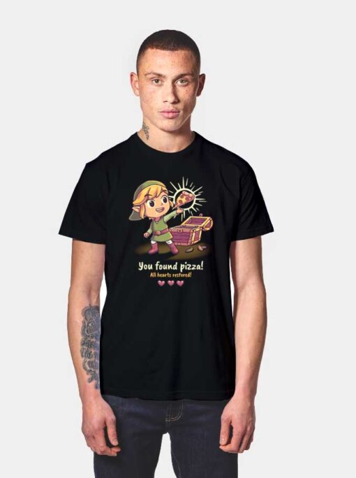 Legend Of Zelda Found Pizza T Shirt