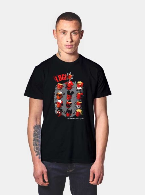 Logs Fictional Character T Shirt