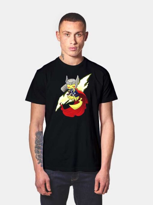 Marvel Thor Pikachu T Shirt