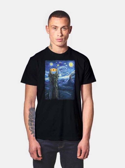 Middle Earth Van Gogh T Shirt