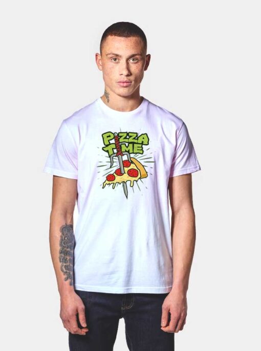 Pizza Time Sword T Shirt