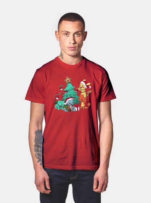 Pokemon Christmas Tree T Shirt