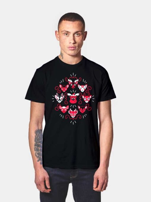 Reindeer Crossing Christmas T Shirt