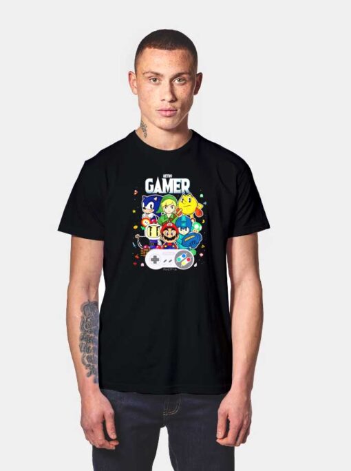 Retro Gamer Sonic And Friend T Shirt