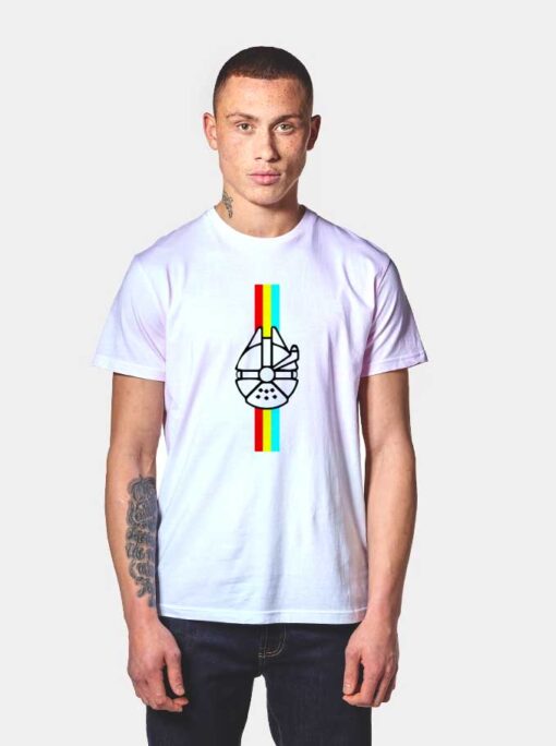 Retro Millenium Falcon Gay T Shirt