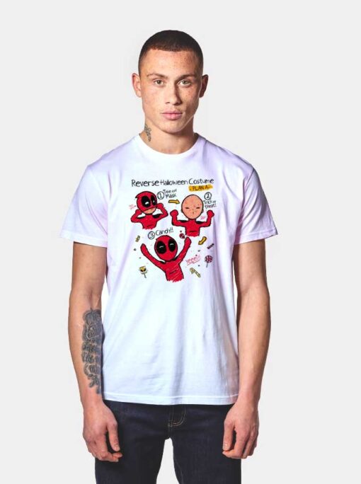 Reverse Costume Deadpool T Shirt