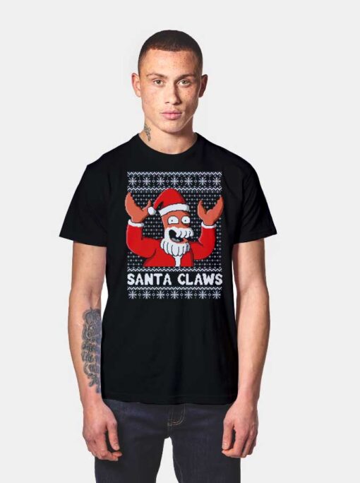 Santa Claws Krab Christmas T Shirt