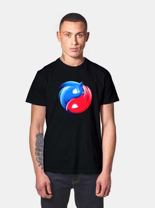 Sonic And Knuckle Spin T Shirt