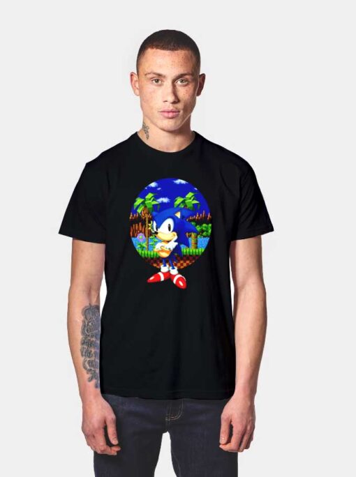 Sonic Retro Background T Shirt