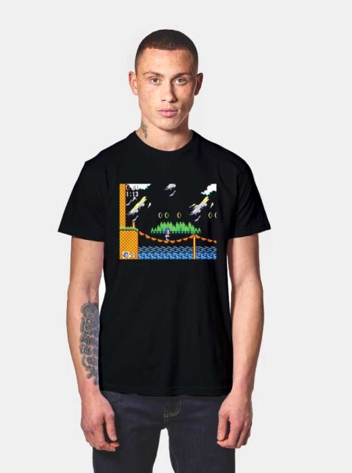 Sonic Retro Video Game T Shirt