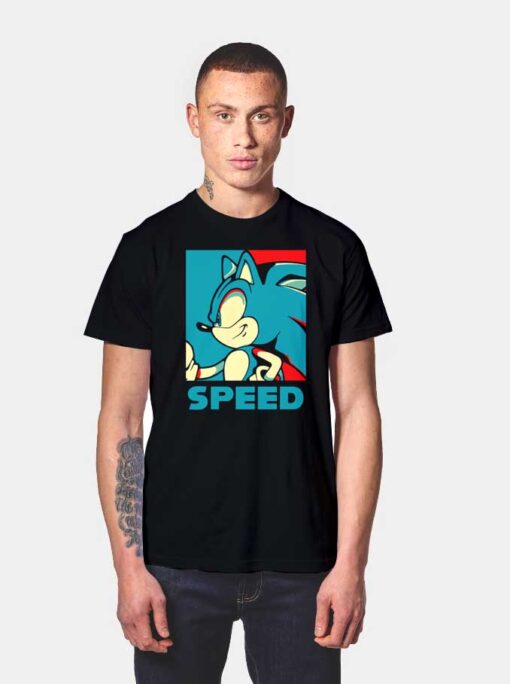 Sonic Speed Poster T Shirt