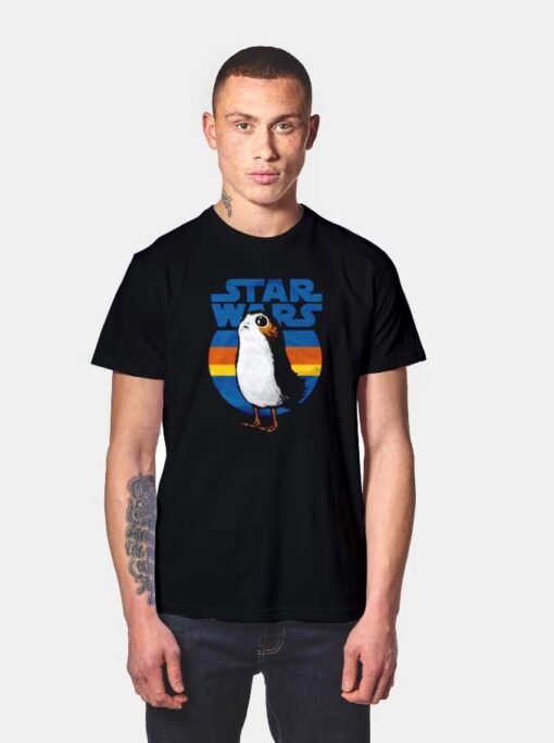 Star Wars Porg Retro T Shirt