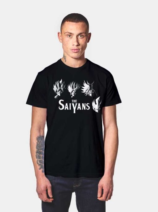 The Saiyans Beatles Style T Shirt