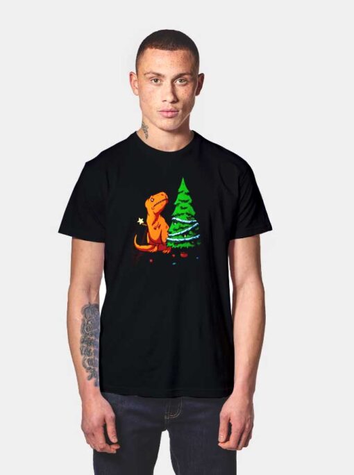 The Struggle Christmas T-Rex T Shirt