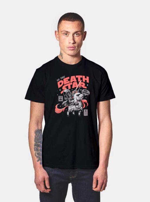 Unicorn To The Death Star T Shirt