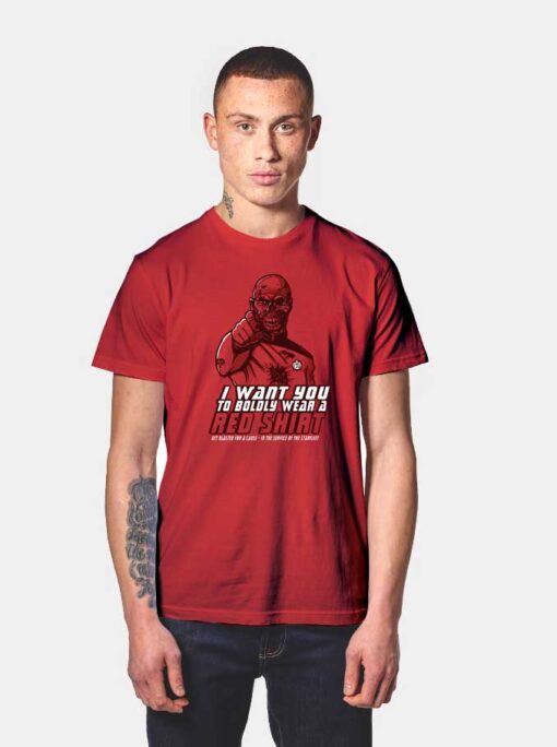 Zombie Want You Wear Red T Shirt