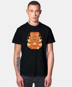 Fire Tikimon Statue T Shirt