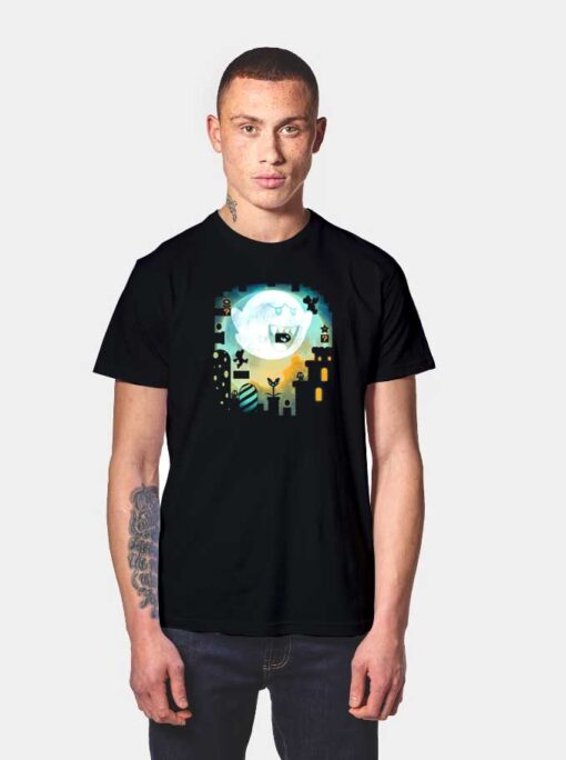 Ghost Boo Moon T Shirt