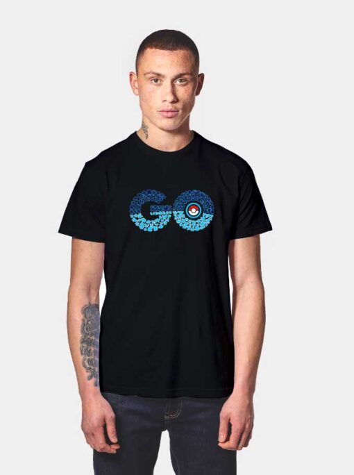 Go Pokemon Typography T Shirt