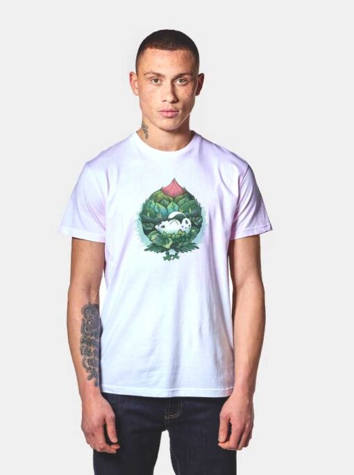 Leaf Flower Poke T Shirt