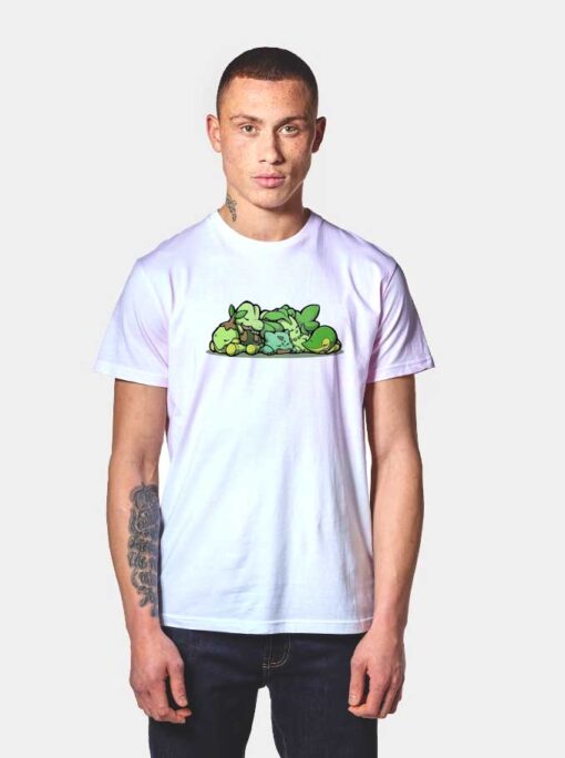 Leaf Starter Pokemons T Shirt