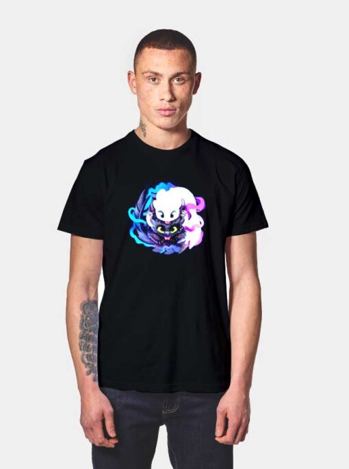 Night Light Dragons T Shirt