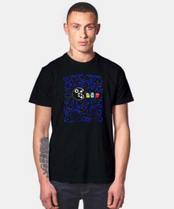 Pacman And Mario Teamwork T Shirt