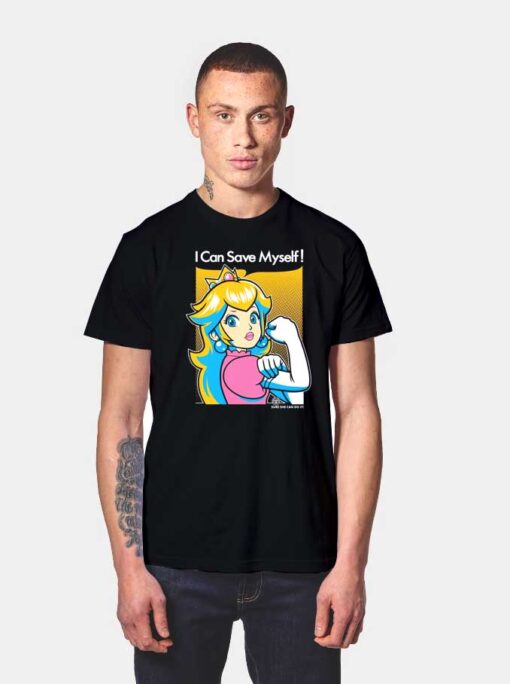 Peach I Can Save Myself T Shirt