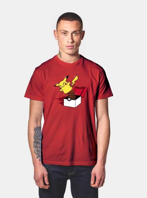 Pikachu In The Box T Shirt