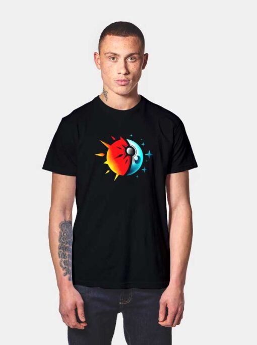 Pokeball Sun And Moon T Shirt