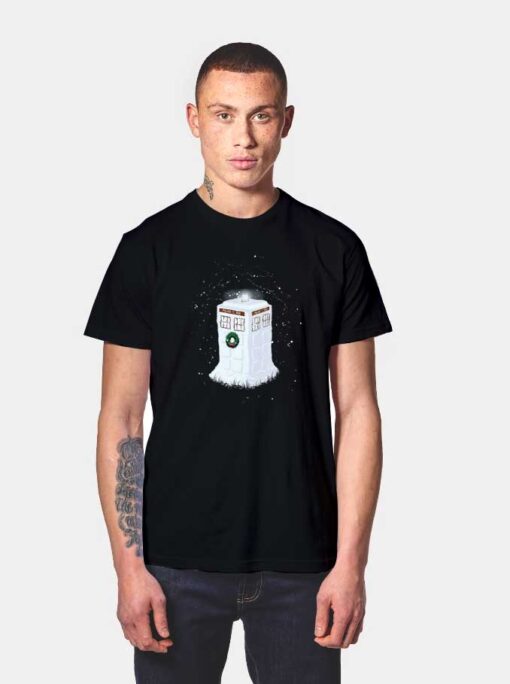 Police Box Full Snow T Shirt