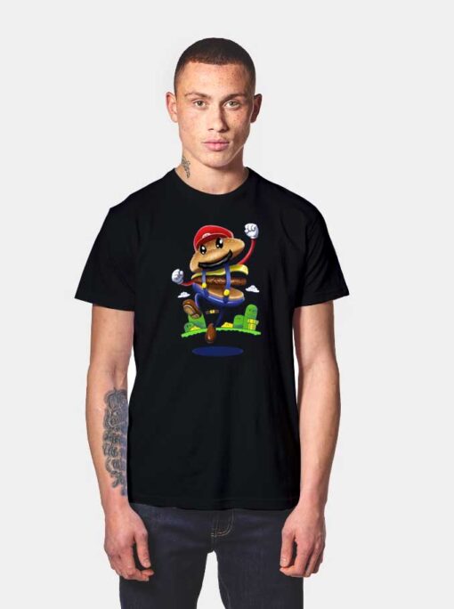 Super Burger Mario T Shirt