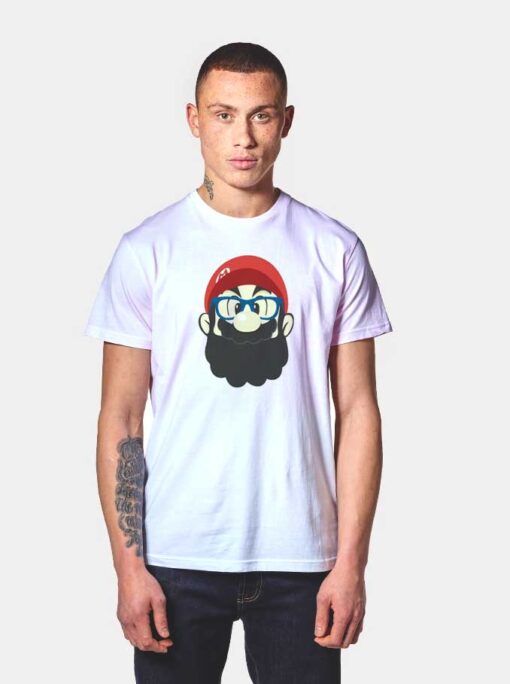 Super Mario Beard T Shirt