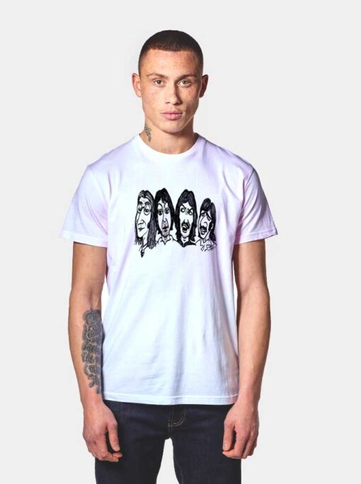 The Beatles Cartoon T Shirt