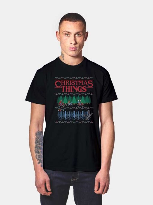 Upside Down Christmas Things T Shirt