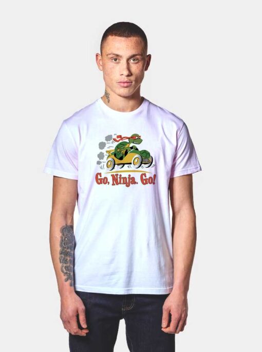 Go Ninja Go Turtle Car T Shirt