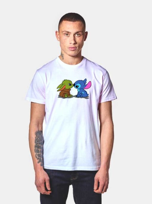 Kawaii Yoda And Stitch T Shirt