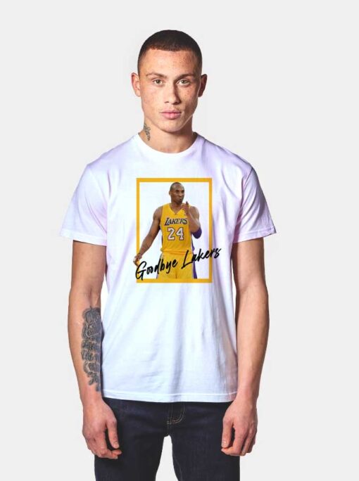 Kobe Bryant Goodbye Lakers T Shirt