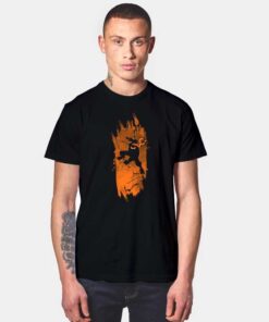 Michelangelo Ninja Silhouette T Shirt