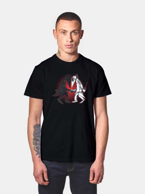 Ninja Black Versus White T Shirt