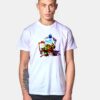 Ninja Rockwell Painting T Shirt