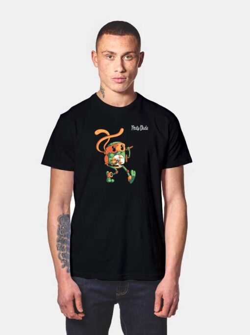 Party Dude Turtle T Shirt