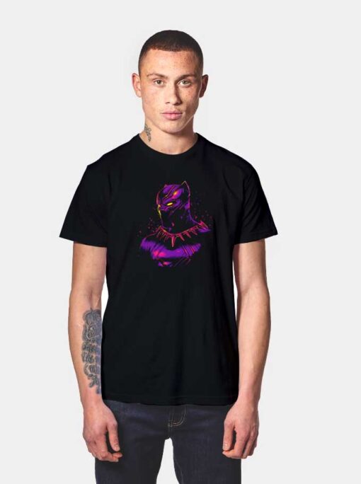 Retro Black Panther T Shirt