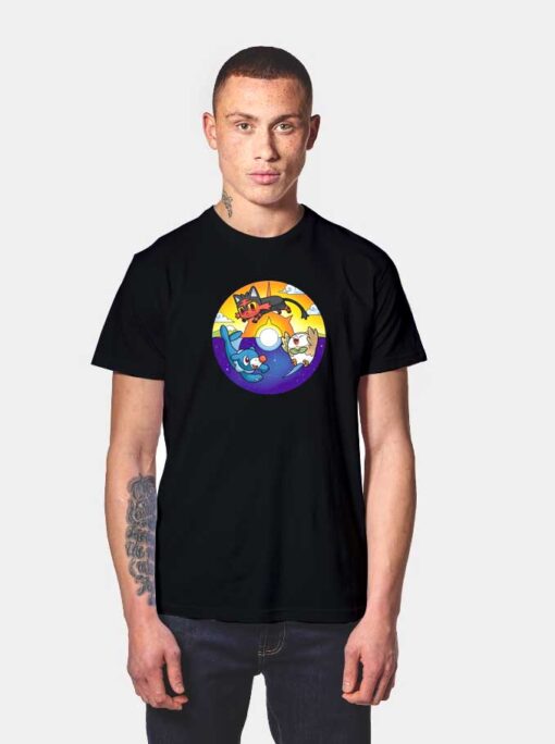 Sun And Moon Starters T Shirt